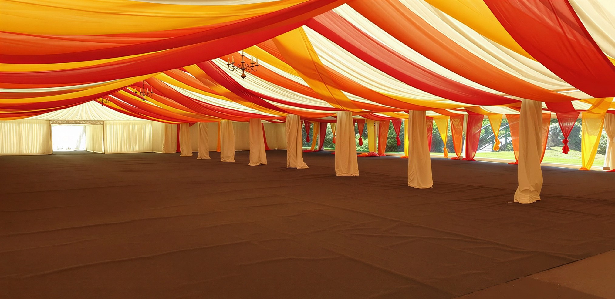 Corporate event marquee setup Northamptonshire
