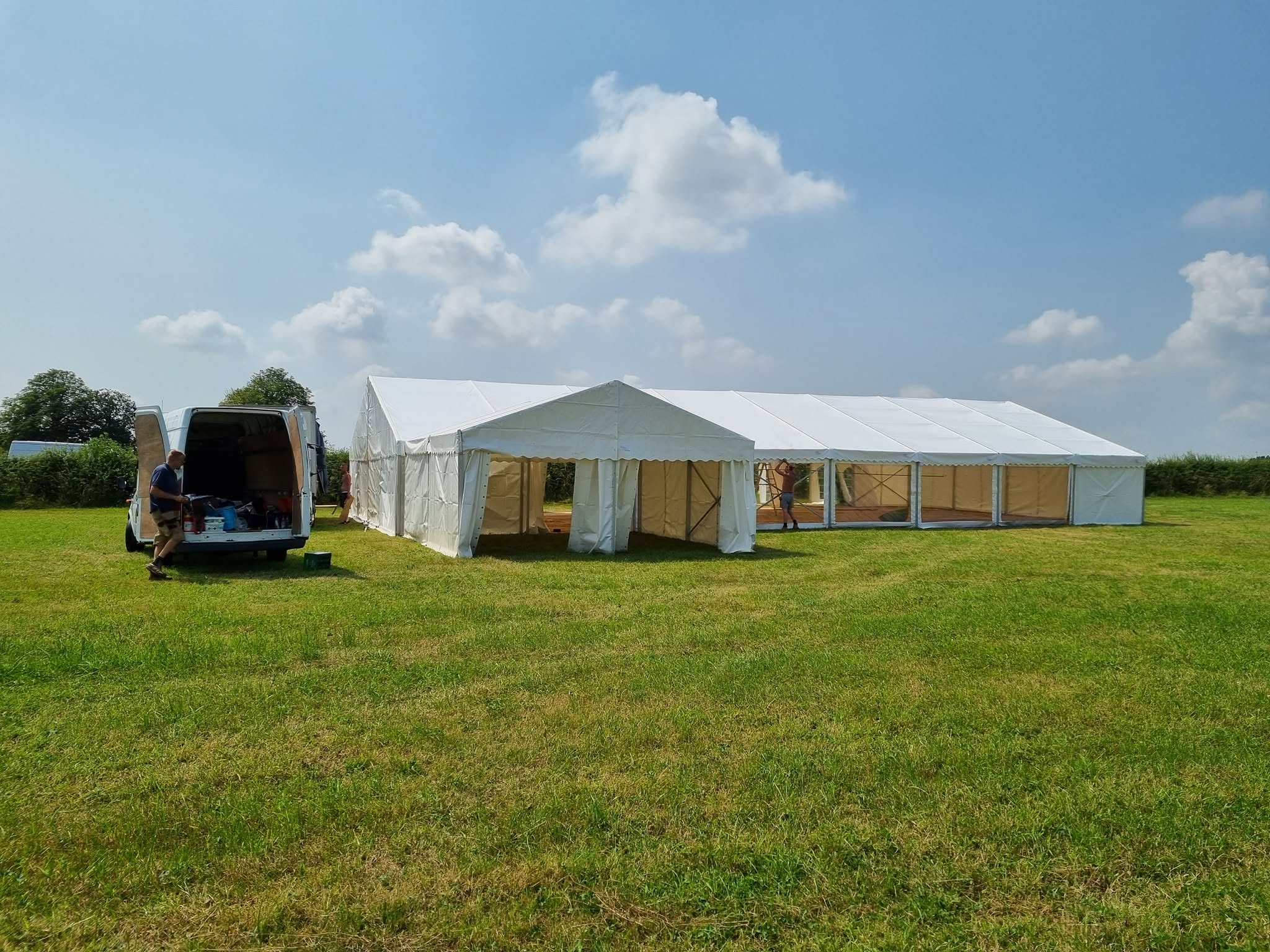 Marquee setup Daventry area