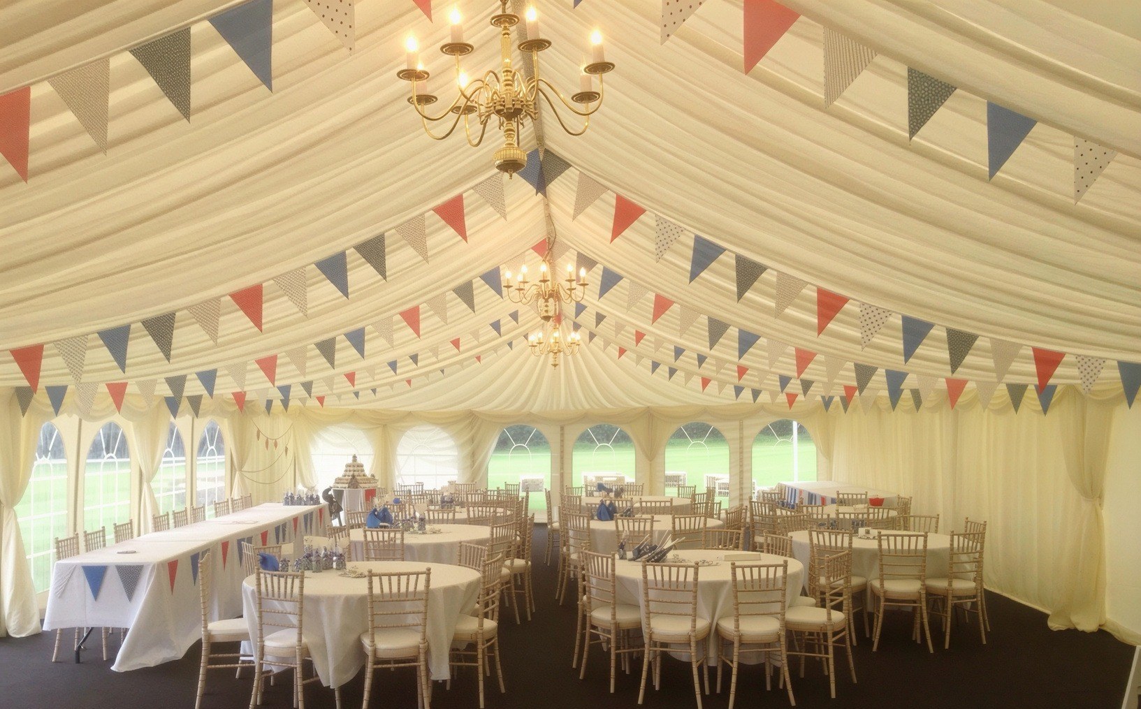 Wedding marquee setup Northamptonshire