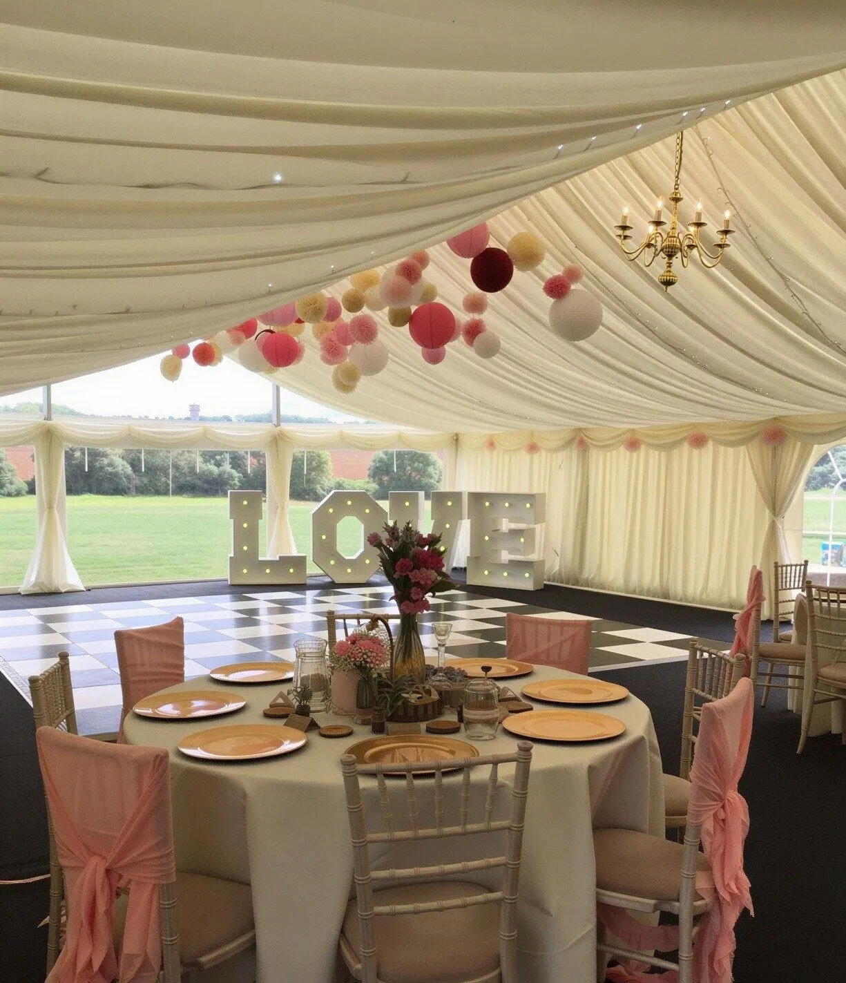 Christmas and winter party marquee Northamptonshire